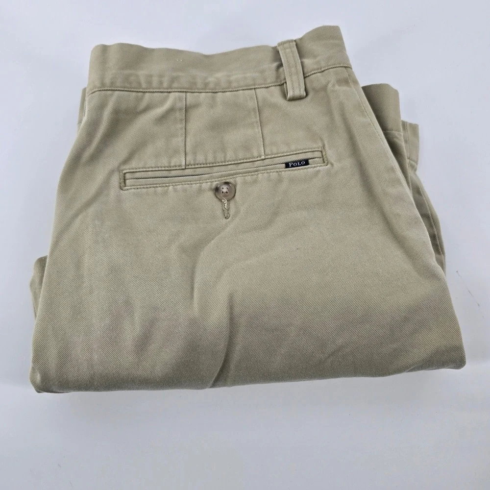 Polo Ralph Lauren Chino Shorts Mens 31 Khaki Tan Cotton Twill Flat Front Classic